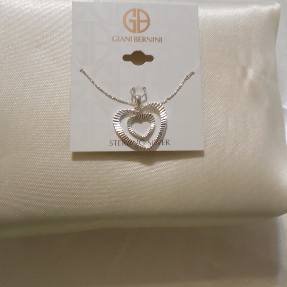 Giani Bernini Diecut Heart Pendant Necklace in Sterling Silver - Picture 6 of 7